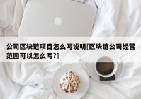 公司区块链项目怎么写说明[区块链公司经营范围可以怎么写?]