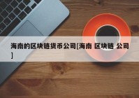 海南的区块链货币公司[海南 区块链 公司]